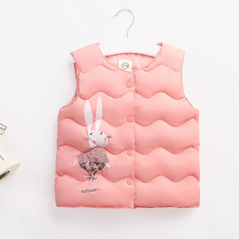 winter cotton vests for boys kids waistcoat thick rabbit vests for girls children clothes  (8)