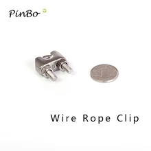 10 шт. M3 1/" u-образного болта Тип Провода Rope Clip 304 Нержавеющая сталь u болтах