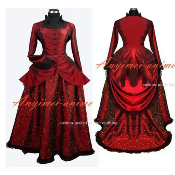 

Elegant Gothic Punk Dress Medieval Victorian Rococo Gown Dress Cosplay Costume Custom-made[G565]