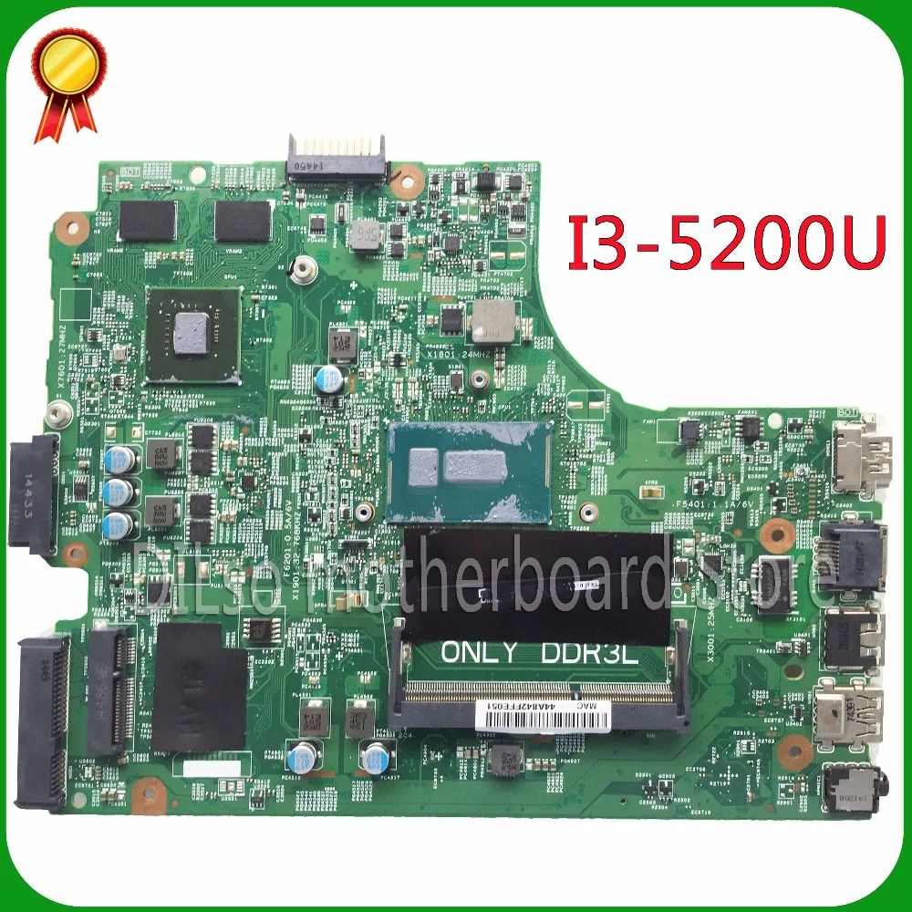 astounding  KEFU For DELL 3543 DELL 3443 5749 laptop motherboard 13269-1 PWB FX3MC REV A00 motherboard I3-5005u