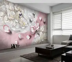 Современный минималистичный ручной росписью цветы настенное украшение «Бабочка» живопись hd цифровая печать влажная настенная бумага