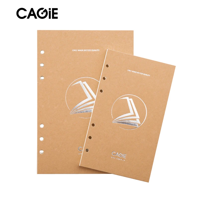 CAGIE New Blank Paper a7/a6/a5 Journal Refills Notebook Filler Paper Spiral Sketchbook Papper