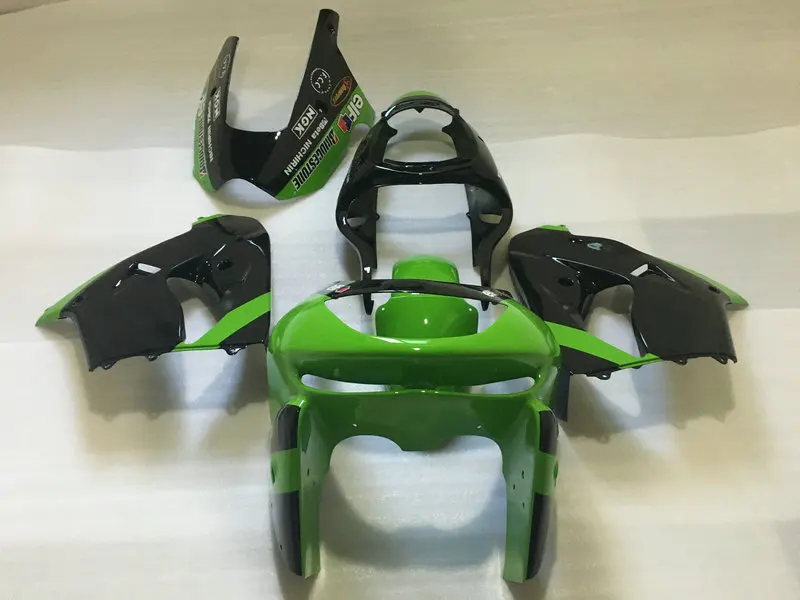 Первоклассный набор обтекателей мотоцикла для KAWASAKI Ninja ZX9R 98 99 ZX 9R 1998 1999 ABS зелено