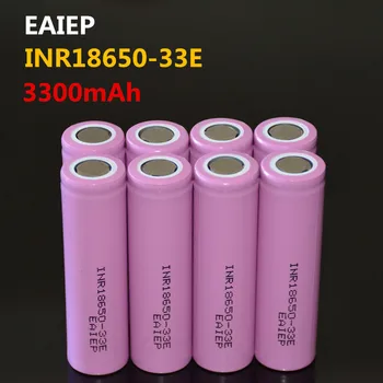 

8PCS EAIEP 18650 3300mAh discharge INR18650-33E 18650 battery Li-ion 3.7v rechargable Battery Battery pack battery