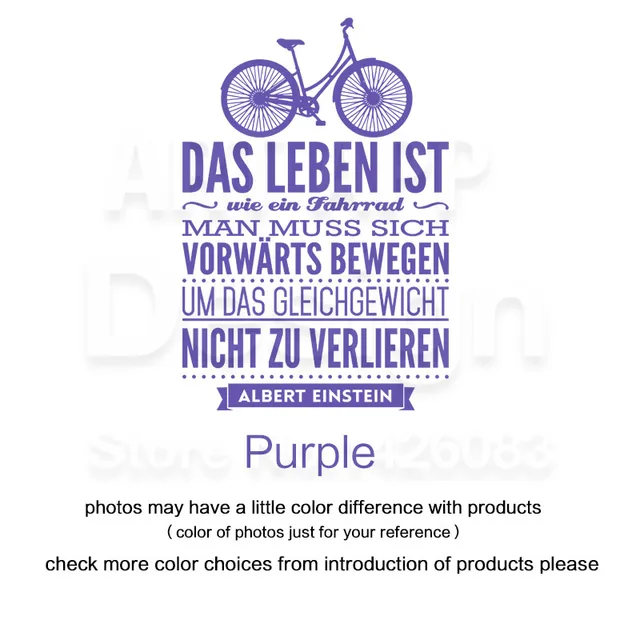 Nieuwe ontwerp woondecoratie vinyl Duitse woorden citaat