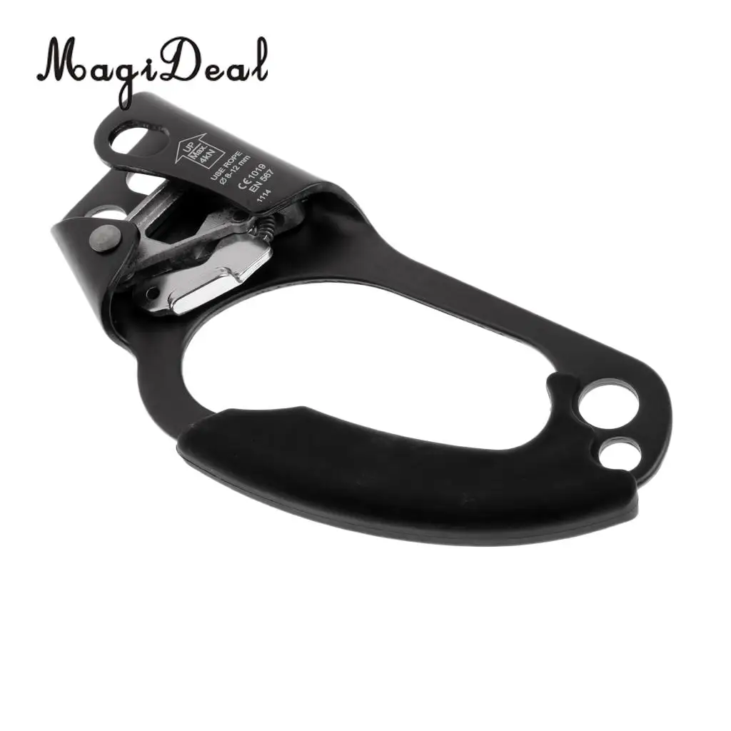 MagiDeal Outdoor Mountaineering Climbing Left and Right Hand Ascender Arborist Rappelling Gear Rope Clamp for 8-12mm Rope