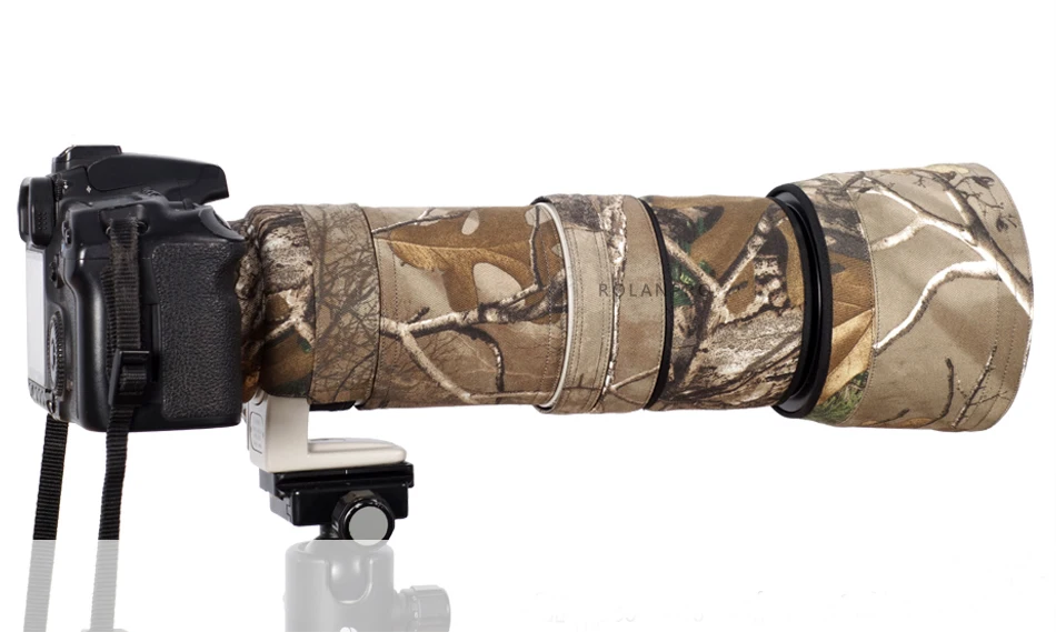 Защитный чехол для объектива ROLANPRO камуфляжный Canon EF 100 400 мм f4.5 5 6 L IS USM|lens camouflage|cover