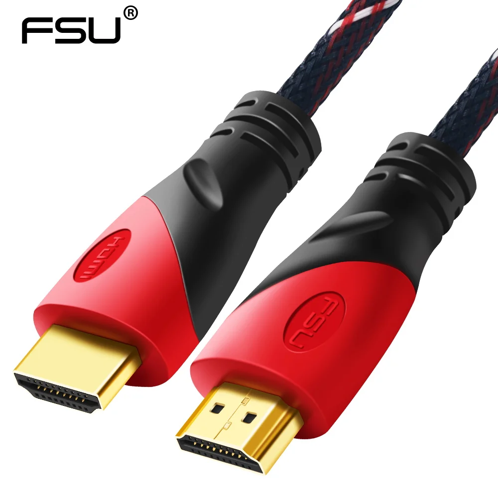 High Speed HDMI Cable 1080P 3D Gold Plated 1.4V HDMI to HDMI Cable Adapter for PS3 BOX Projector LCD HDTV Monitor 1M 2M 3M 5M