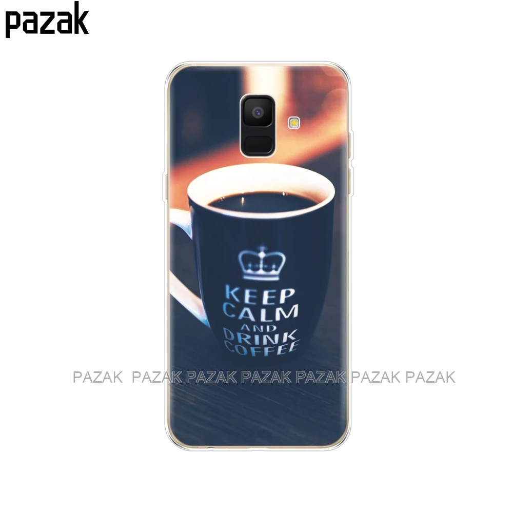 Силиконовый чехол для телефона samsung Galaxy A6 Dual SIM SM A600 A600F, мягкая задняя крышка из ТПУ для samsung A6 Plus A605 A605F, новинка - Цвет: 34267
