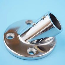 Лодочный рельсовый фитинг-60 градусов 22 мм 7/" круглое основание-Морская нержавеющая сталь