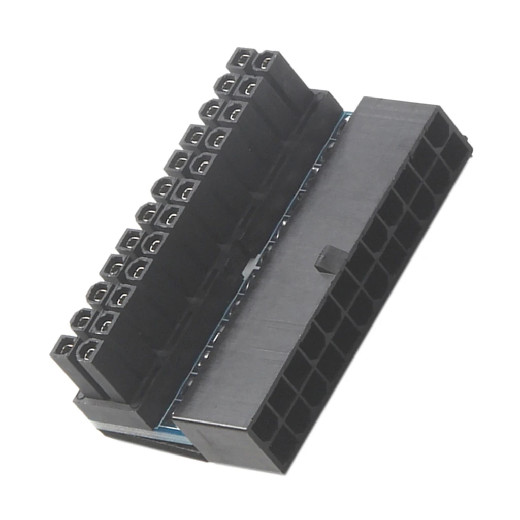 ATX 24Pin Female to 24pin Male Right Angle Power Supply Adapter for Desktop 