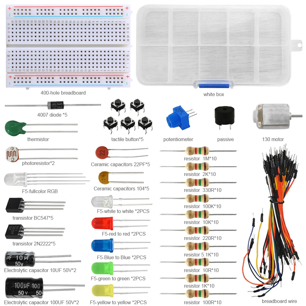 

Keyes Universal Component Kit 503D for Arduino Electronic Hobbyists