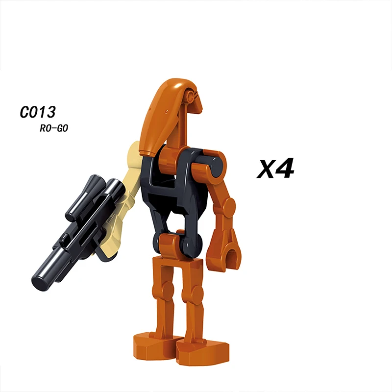 4pcs/lot Legoings Star Wars Building Blocks Battle droid RO-GR Super battle droid Model building blocks figures for children Toy 4pcs/lot Legoings Star Wars Building Blocks Battle droid RO-GR Super battle droid Model building blocks figures for children Toy