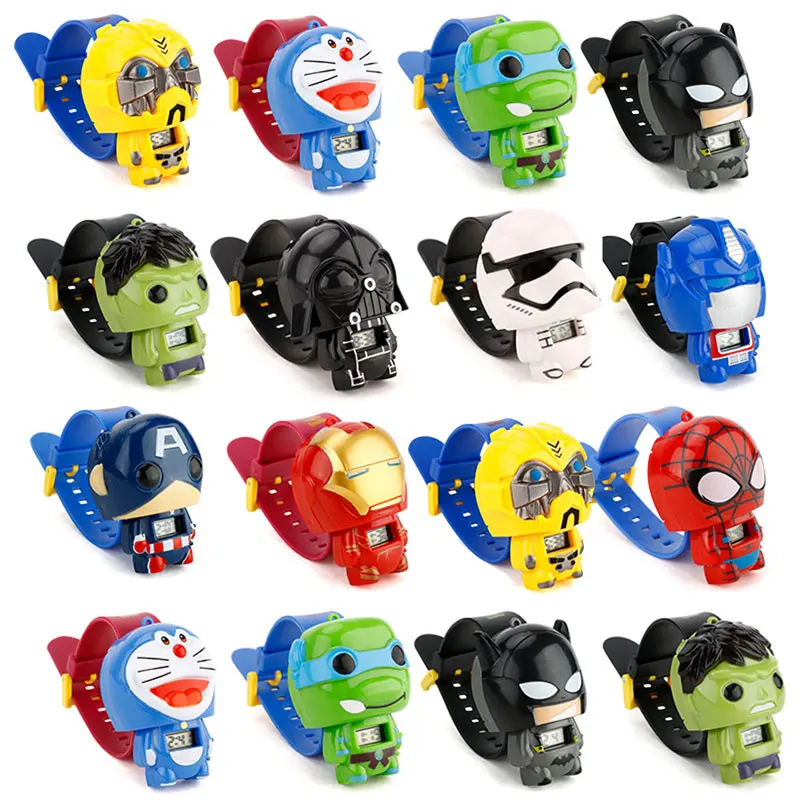 Reloj de niños y niñas de Doraemon, Batman, Capitán América, Hello Kitty, Spiderman...