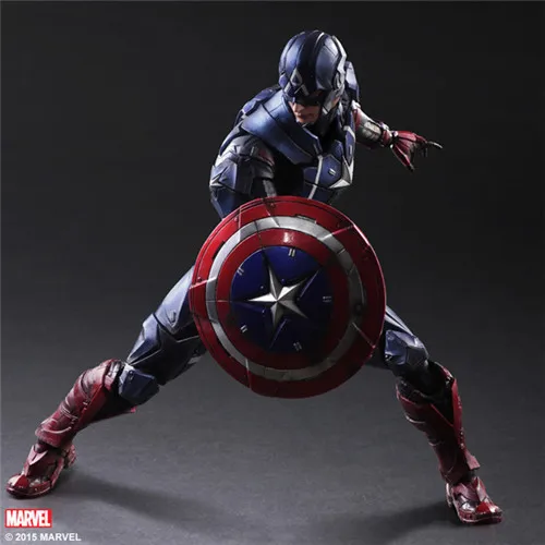 2017 Play Arts 27 см Marvel Капитан Америка Civil War супер герой фигурка игрушки | Игрушки и