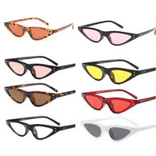 Винтажные женские солнцезащитные очки кошачий глаз, брендовые дизайнерские ретро солнцезащитные очки, женские солнцезащитные очки UV400, очки для вождения