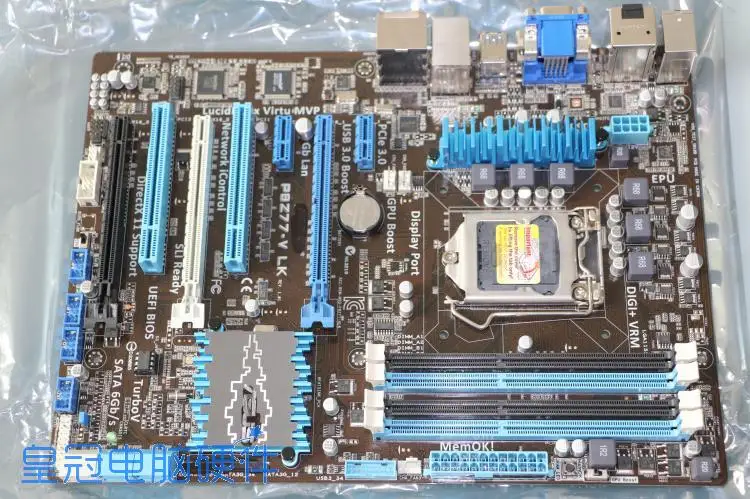 

ASUS P8Z77-V LK Desktop Motherboard Z77 Socket LGA1155 i3 i5 i7 DDR3 32G SATA3 USB3.0 VGA DVI HDMI DP ATXmotherboard used 80%new