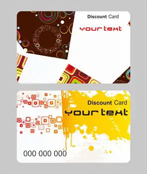 

colorful ink design template art map modern matte white plastic cards Y0060