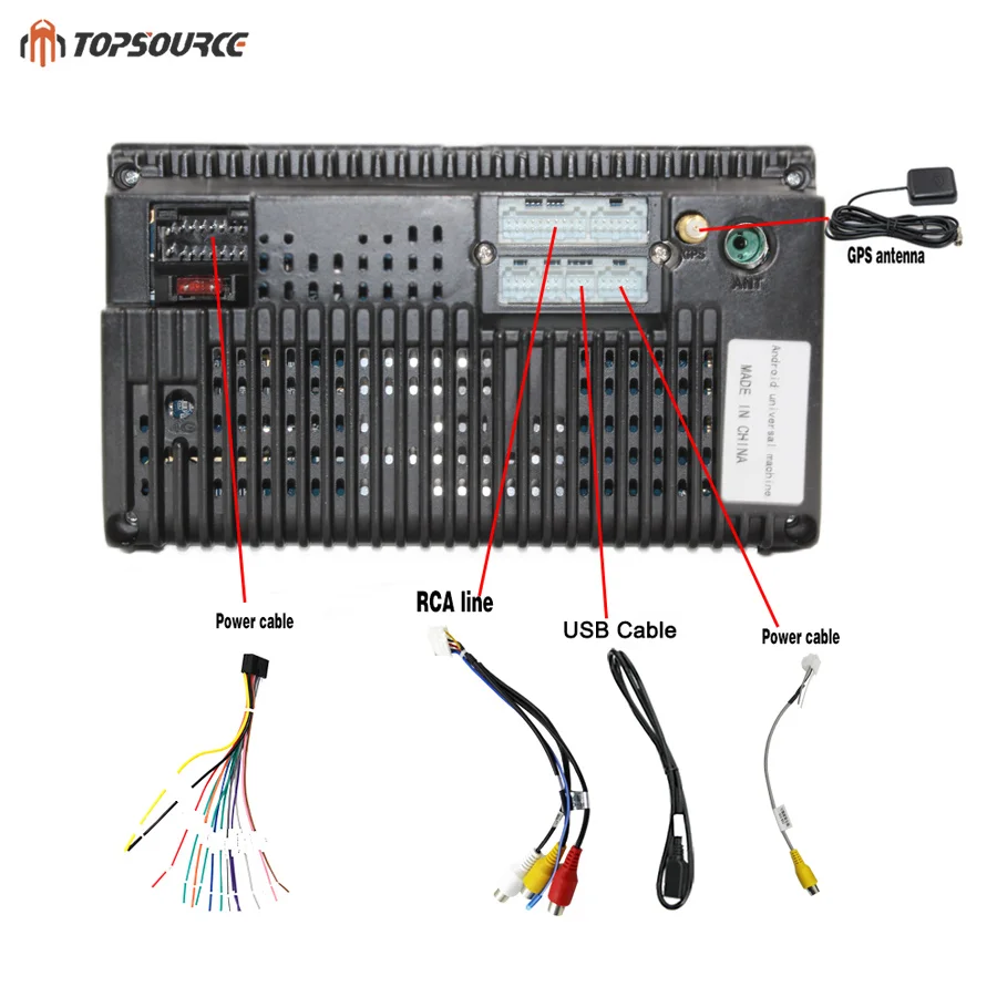 Clearance TOPSOURCE Car Multimedia Player Android 6.0 Car DVD Radio Player 2 din WiFi For Nissan TOYOTA Volkswagen Universal GPS 1024X600 4