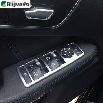 

Vehicle Interior Matt Chrome Door Window Door with key panel trim for Mercedes Benz C GLK Class W176 W246 W204 W212 W218 X204