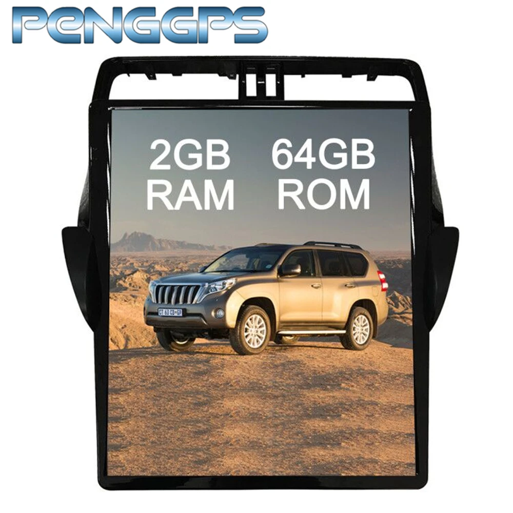 

2 Din Radio 2G+64G 17 Inch Android Car GPS Navigation DVD Player for Toyota Land Cruiser Prado 150 2018 IPS Tesla Style Headunit