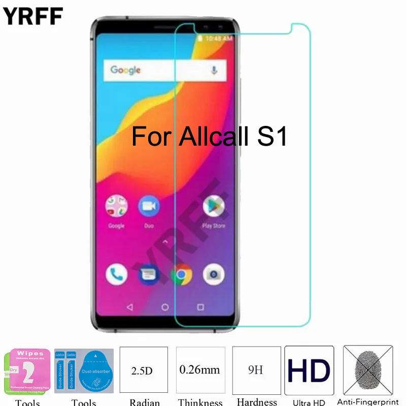 Для Allcall S1 закаленное Стекло фильм 2 шт. 2.5D 0,25 мм защитное покрытие 9h из закаленного стекла для экрана Защитная пленка для Allcall S1 бесплатная