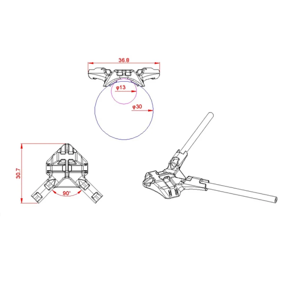 Таро вертолет антенна блок MK6012-01 MK6012-02 для 550/600 RC вертолет Дрон аксессуары Запчасти