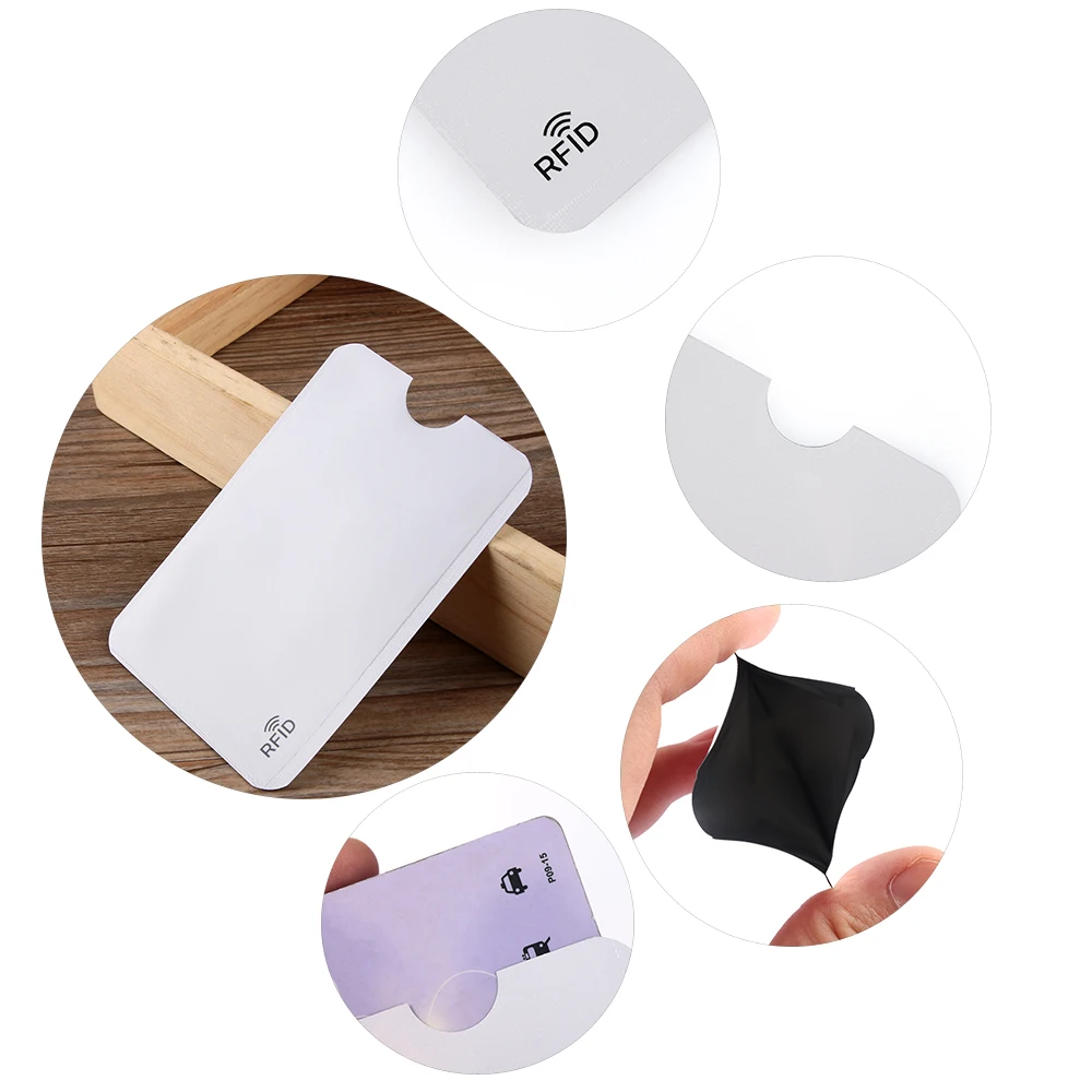 

5PCS Smart Safety Anti Theft for RFID Credit Card Holder Protector Blocking Case Aluminium Bank Card Protect Case Cover
