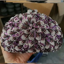 Женские роскошные кристаллы алмаза вечерние сумки вечерние коктейльные Выпускной свадебный подарок наплечный ящик мешок для подружек невесты клатч кошелек бумажник