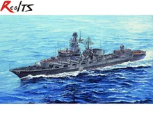 RealTS Trumpeter 05722 1 700 Russian NAVY Slava Class Cruiser Marshal Ustinov plastic model kit