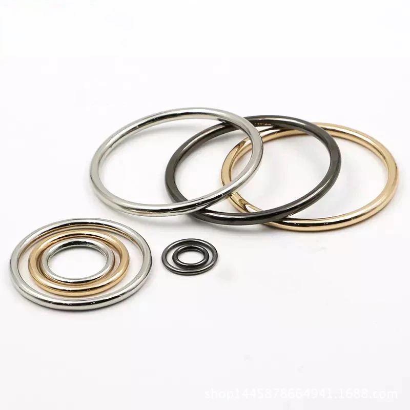 

4Pcs 20/25/30/35/40/50/60mm O Ring Belt Strap metal o ring / o-ring buckle for clothes and bags DIY clothing Bag Accessories