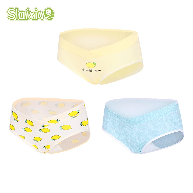 

3Pcs/Lotn Pregnancy & Maternity Underwear U-Shaped Low Waist Maternity Underwear Maternity Panties Cotton Women Clothes Pregnant