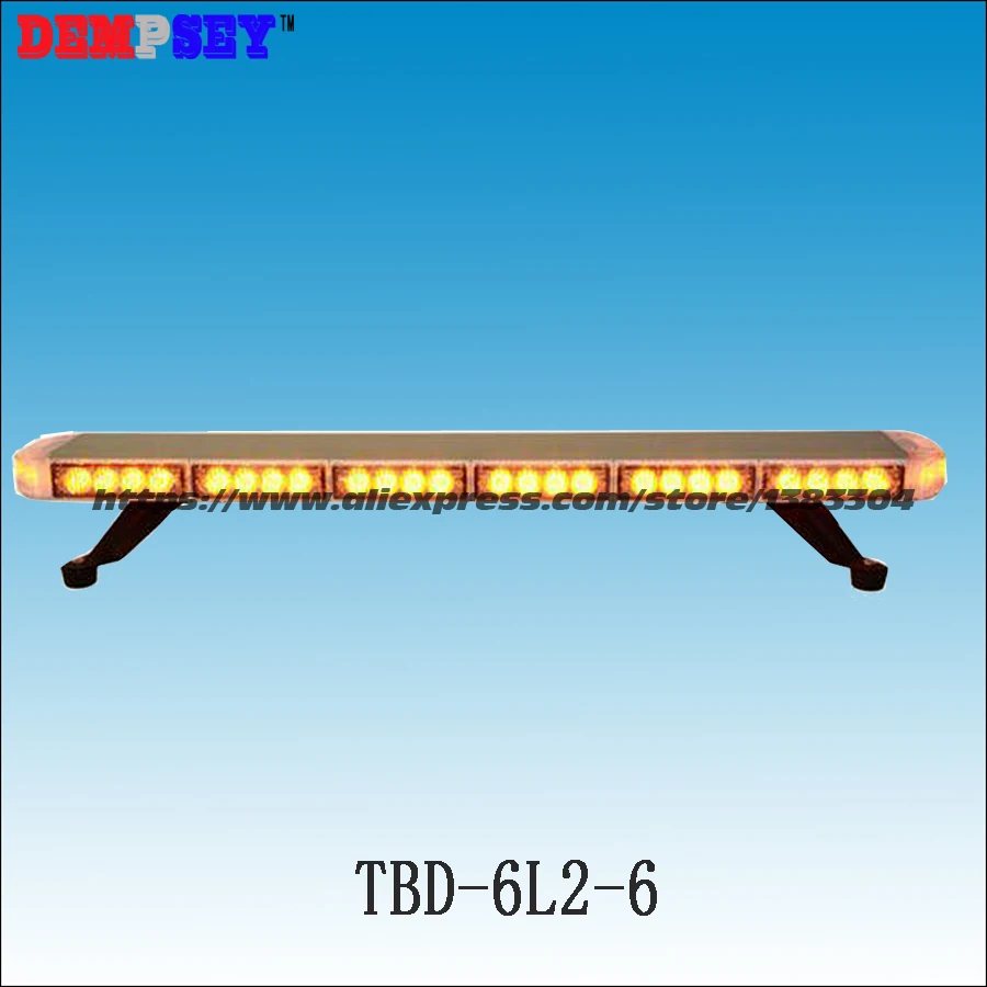 

TBD-6L2-6 Free shipping!High quality LED mini lightbar,amber emergency engineering Police light,DC24 Car Roof Flash Strobe light