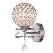 Хрустальная лампа Настенный светильник прикроватный свет потяните переключатель/не шарообразный абажур гостиная крыло отеля