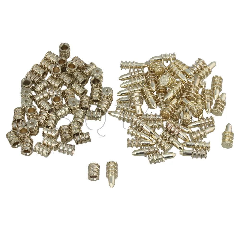 BQLZR 50 x Zinc Alloy Table Leaf Dowel Aligner Pin Set for Furniture