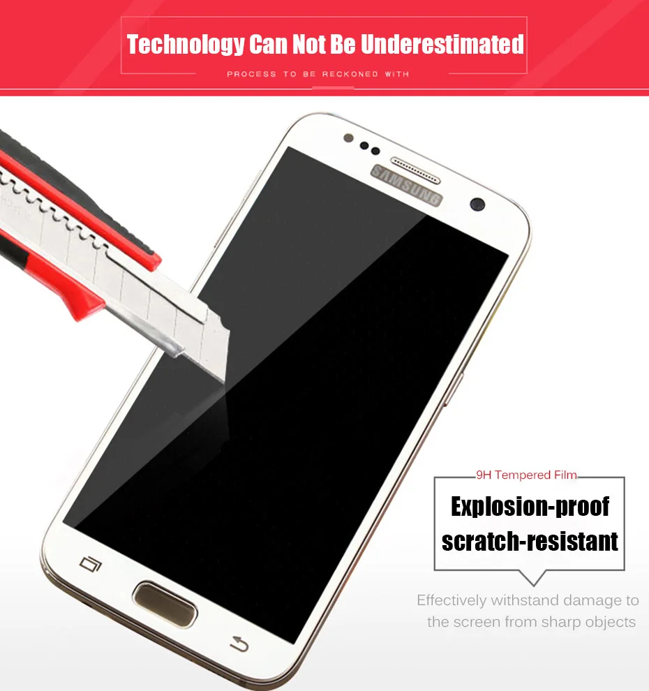 MOUSEMI For Samsung Galaxy Note 4 5 S6 S7 Glass Screen Protector Film 9H Ultra Thin Protective Glass On For Samsung Galaxy S7 S6 (2)