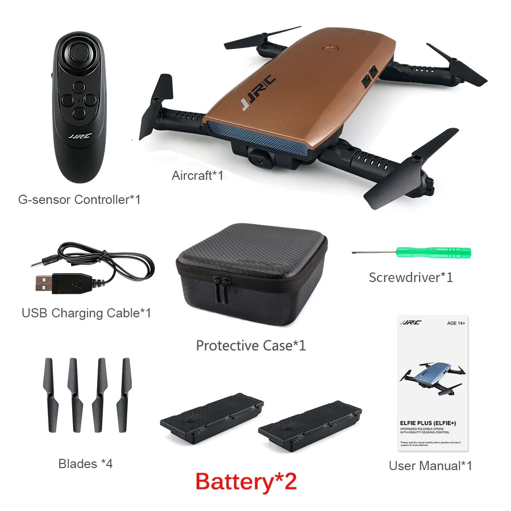  JJRC H47 ELFIE Plus FPV with HD Camera Upgraded Foldable Arm WIFI 6-Axis RC Drone Quadcopter Helico