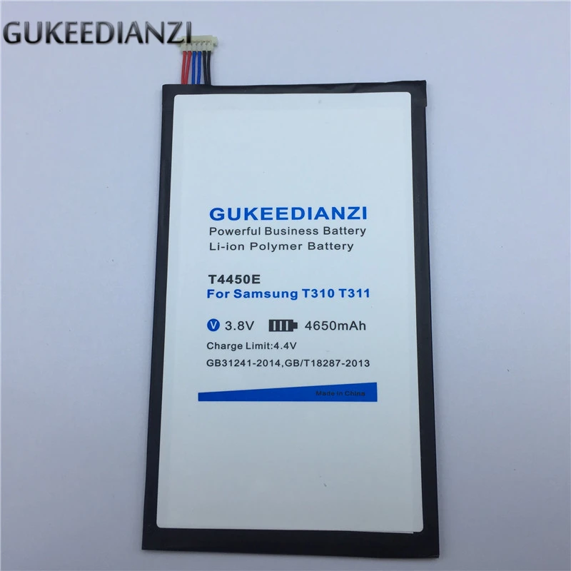 

GUKEEDIANZI Tablet Battery T4450E For Samsung GALAXY Tab 3 8.0 SM T310 T311 T315 4650mAh High Quality Replacement Batteries