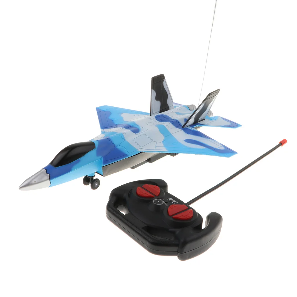 Four-tunnel Remote Controlled Aircraft RC Toy Fighter Plane with Music Light Creative Toy Gifts
