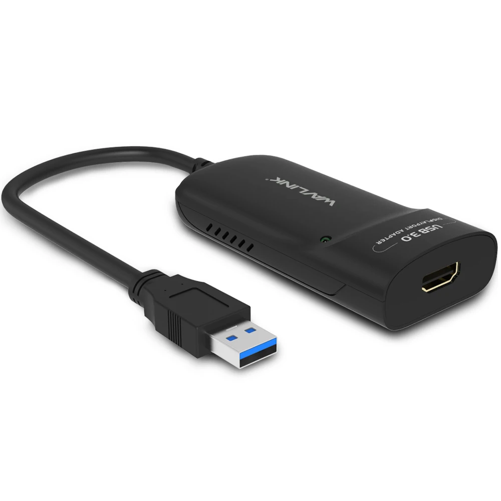 Wavlink USB 3,0 к HDMI видео графический адаптер Дисплей несколько мониторов 1080P внешняя видеокарта поддержка расширения/зеркальный режим