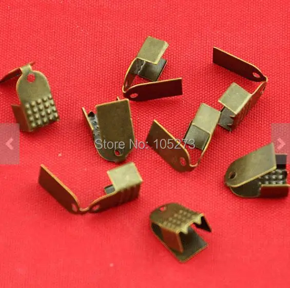 6X10MM 100 шт античных бронзовых складных зажимных головок размер оптовых ювелирных