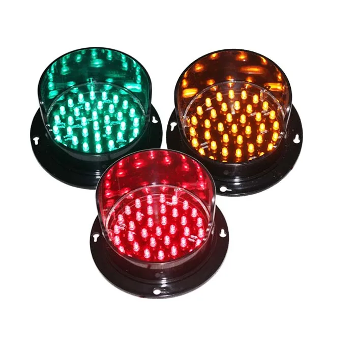 

DC12V waterproof customized 100mm LED traffic signal light replacement red yellow green one lot for promotion