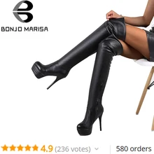 Big Size 34-43 Fashion Women Over The Knee Boots Sexy Thin High Heels Shoes Round Toe Platform Spring Autumn Shoes Winter Boots Big Size 34-43 Fashion Women Over The Knee Boots Sexy Thin High Heels Shoes Round Toe Platform Spring Autumn Shoes Winter Boots
