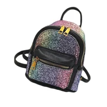 

Fashion Women Paillette Backpack New Travel Rucksack Pack Casual Shoulder Bling Bag Solid Sequin Mini School Book Backpack Girls