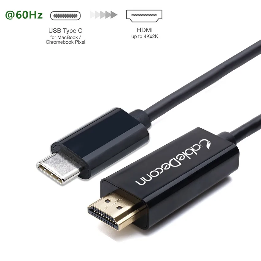 

Thunderbolt 3 USB-C Cable to HDMI 4K 3m Cable USB 3.1 Type C Adapter for Mac book Laptop Google Chromebook USB C Cable