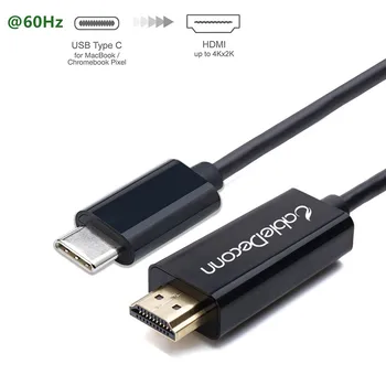 

Thunderbolt 3 USB-C Cable to HDMI 4K 3m Cable USB 3.1 Type C Adapter for Mac book Laptop Google Chromebook USB C Cable