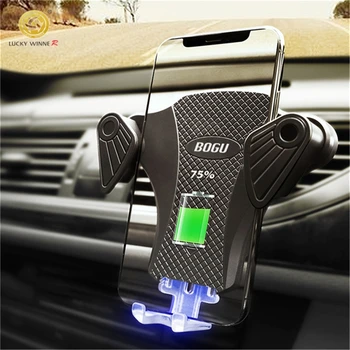 

Vehicle Gravity Auto-Induction Charger Automatic Qui -Fireless Wireless Vehicle Charger for the iPhone X 8 plus Samsung S9 S8