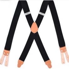 Новые мужские 6-clip кнопки для взрослых черные подтяжки