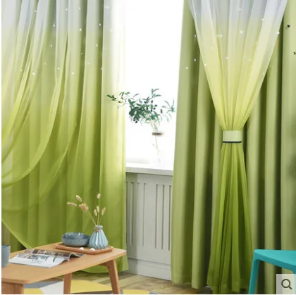 

Korean Lace Curtains for Bedroom Hollowedcurtain Double Shade Curtains for Living Room Curtain Pink Dream Princess Curtain
