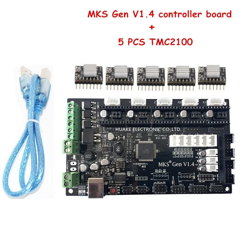 

3D Printer MKS Gen V1.4 Controller Board & 5PCS TMC2100 Compatible with Ramps1.4/Mega2560 R3